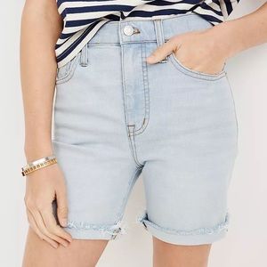 Madewell High-Rise Mid-Length Denim Shorts in Adeline Wash - Size 32